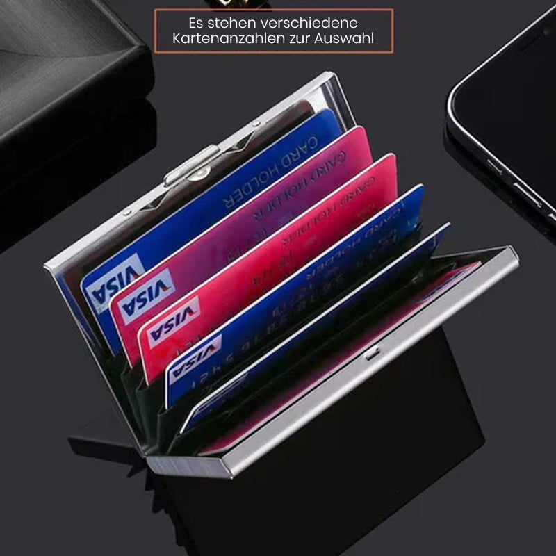 Ultra-Thin Card Holder with Theft and Demagnetization Protection