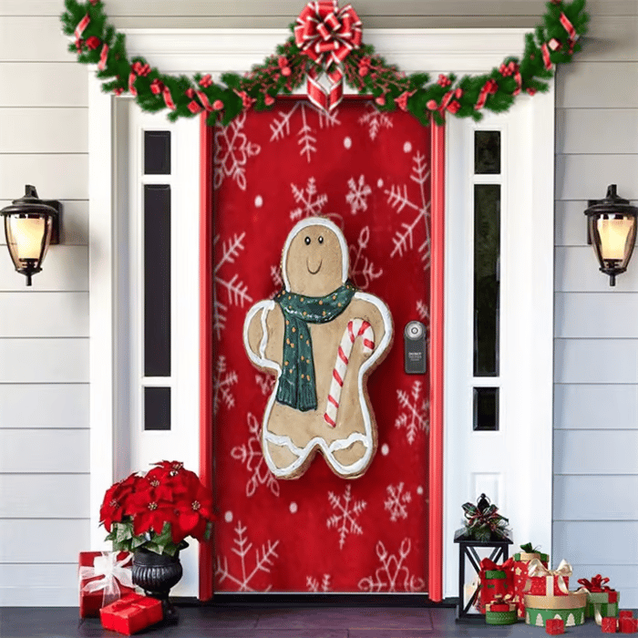 90x200cm Festive Door Decoration – Now Available at 50% OFF