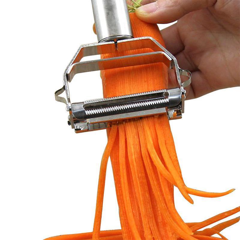 Precision Stainless Steel Multi-Use Vegetable Peeler and Julienne Slicer