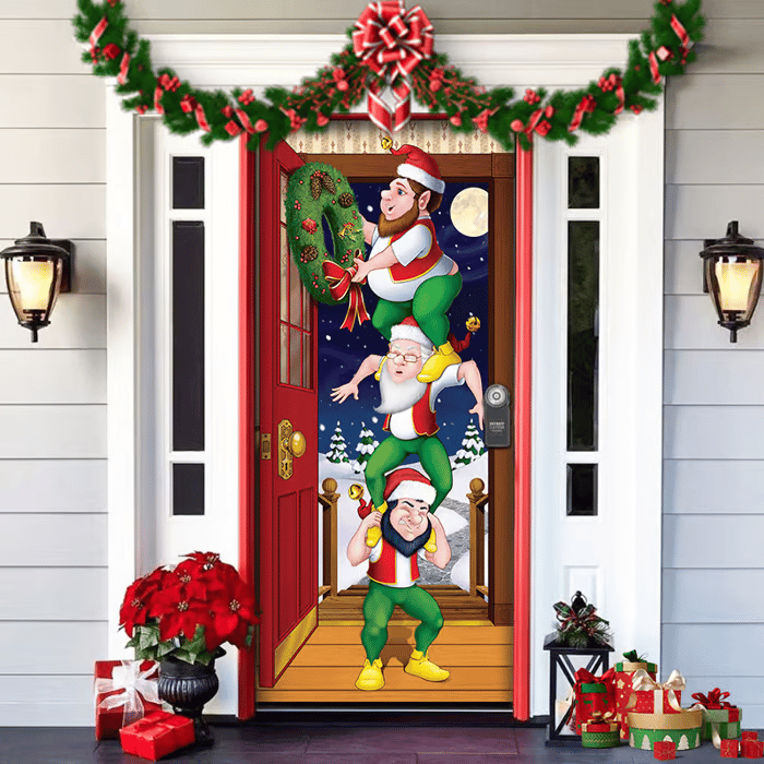 90x200cm Festive Door Decoration – Now Available at 50% OFF