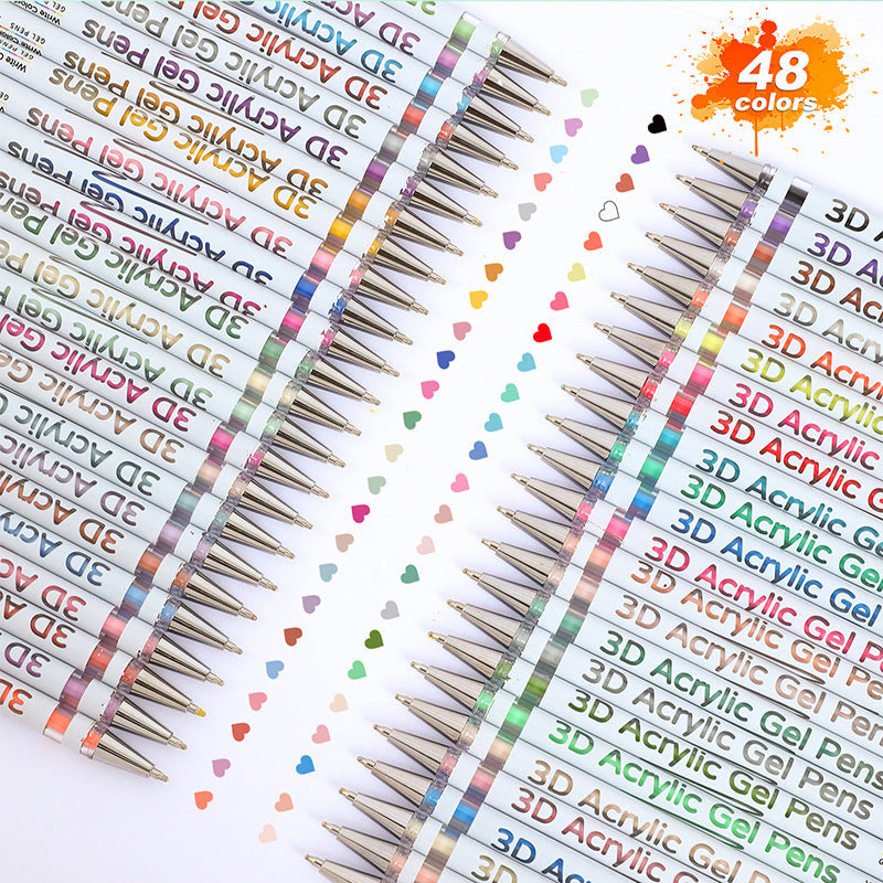 Vibrant Acrylic Gel Pens – 50% OFF