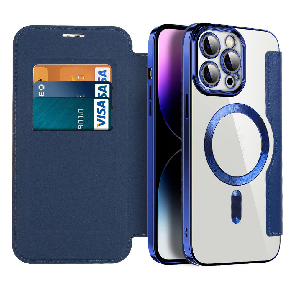 Magnetic Flip Phone Case with Card Slot & Shockproof Protection - Available in Multiple Colors