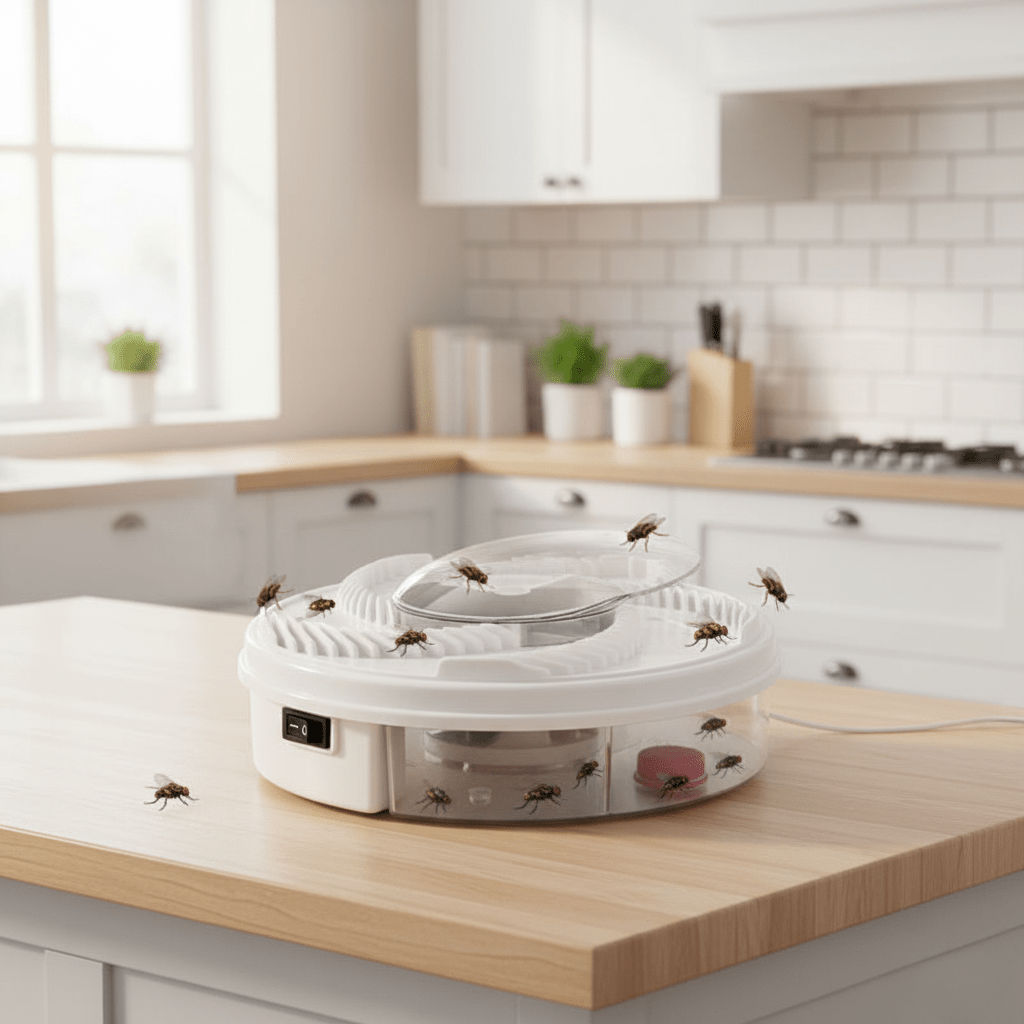 Silent, Eco-Friendly Fly Catcher for Kitchen, Living Room, and Garden