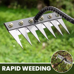 Garden Rake Made of Carbon Steel – Weed Remover, 5–8 Teeth, Sturdy & Rust-Free