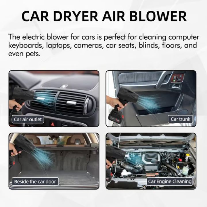 Cordless Rechargeable Air Duster | Portable Cleaning Blower for Electronics and Home
