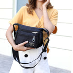 Women's Water-Repellent Nylon Crossbody Bag | Versatile Shoulder Bag with Multiple Compartments