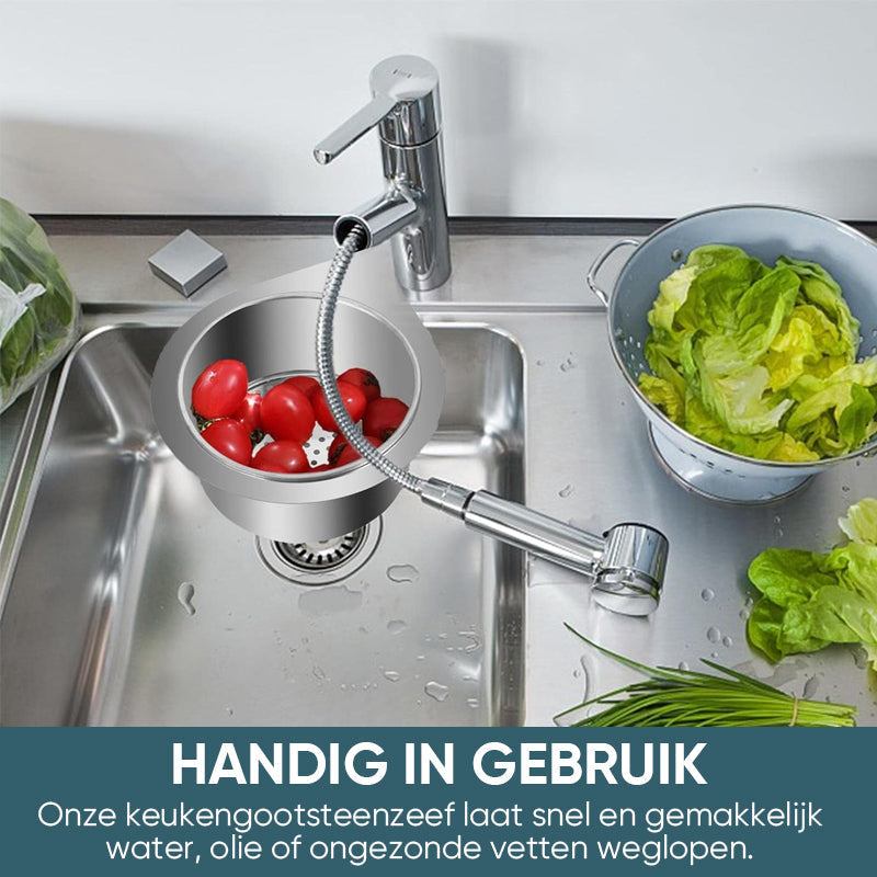 Swan-Shaped Stainless Steel Colander
