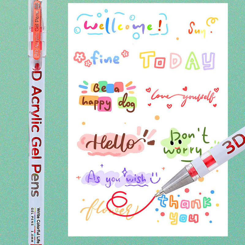 Vibrant Acrylic Gel Pens – 50% OFF