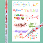 Vibrant Acrylic Gel Pens – 50% OFF