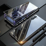 Tempered Glass Double-Sided Phone Case for Samsung Devices