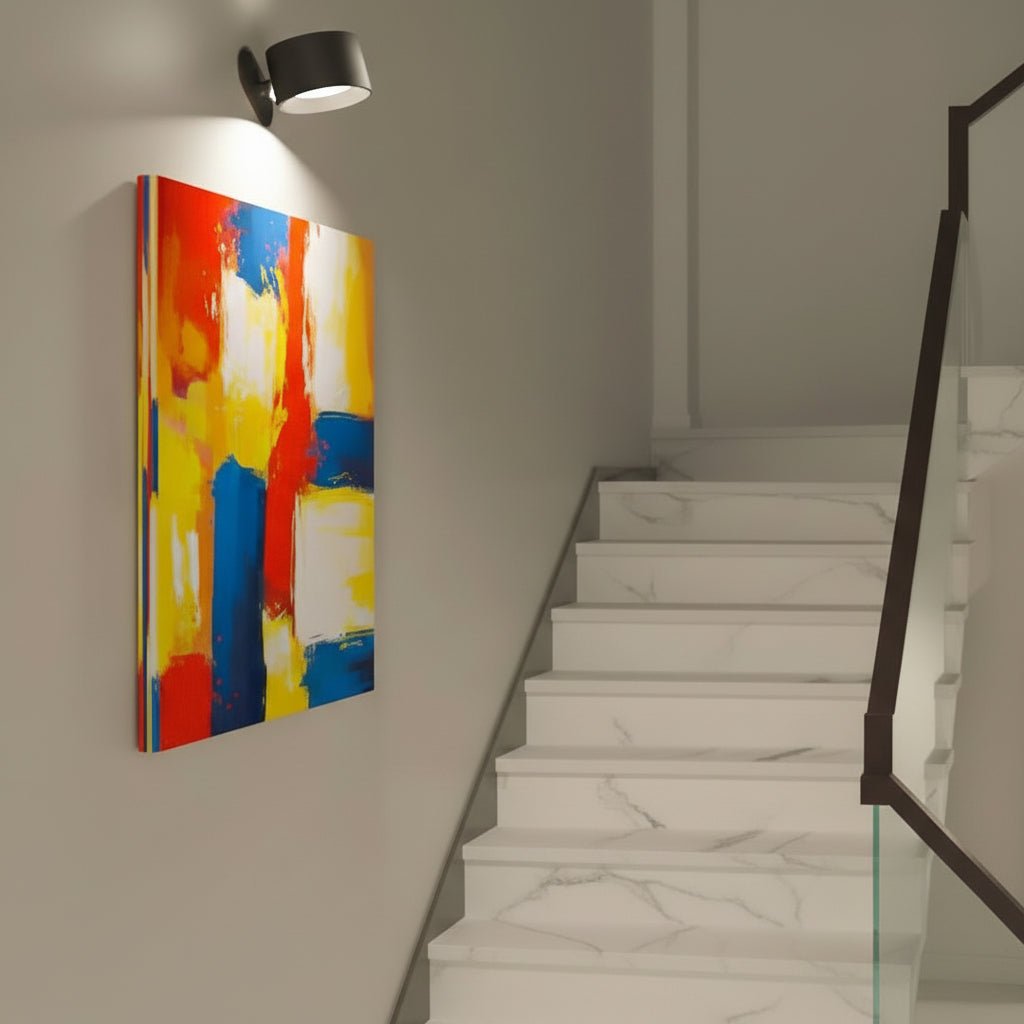 Wireless, Rotatable LED Wall Lamp with 360-Degree Illumination