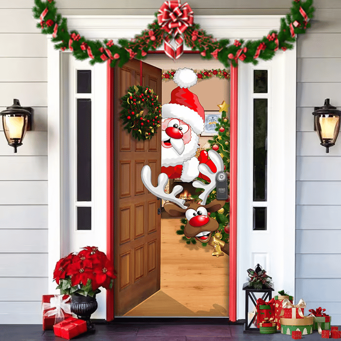 90x200cm Festive Door Decoration – Now Available at 50% OFF