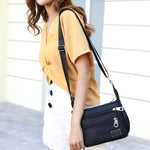 Women's Water-Repellent Nylon Crossbody Bag | Versatile Shoulder Bag with Multiple Compartments