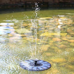 Solar-Powered Floating Garden Fountain