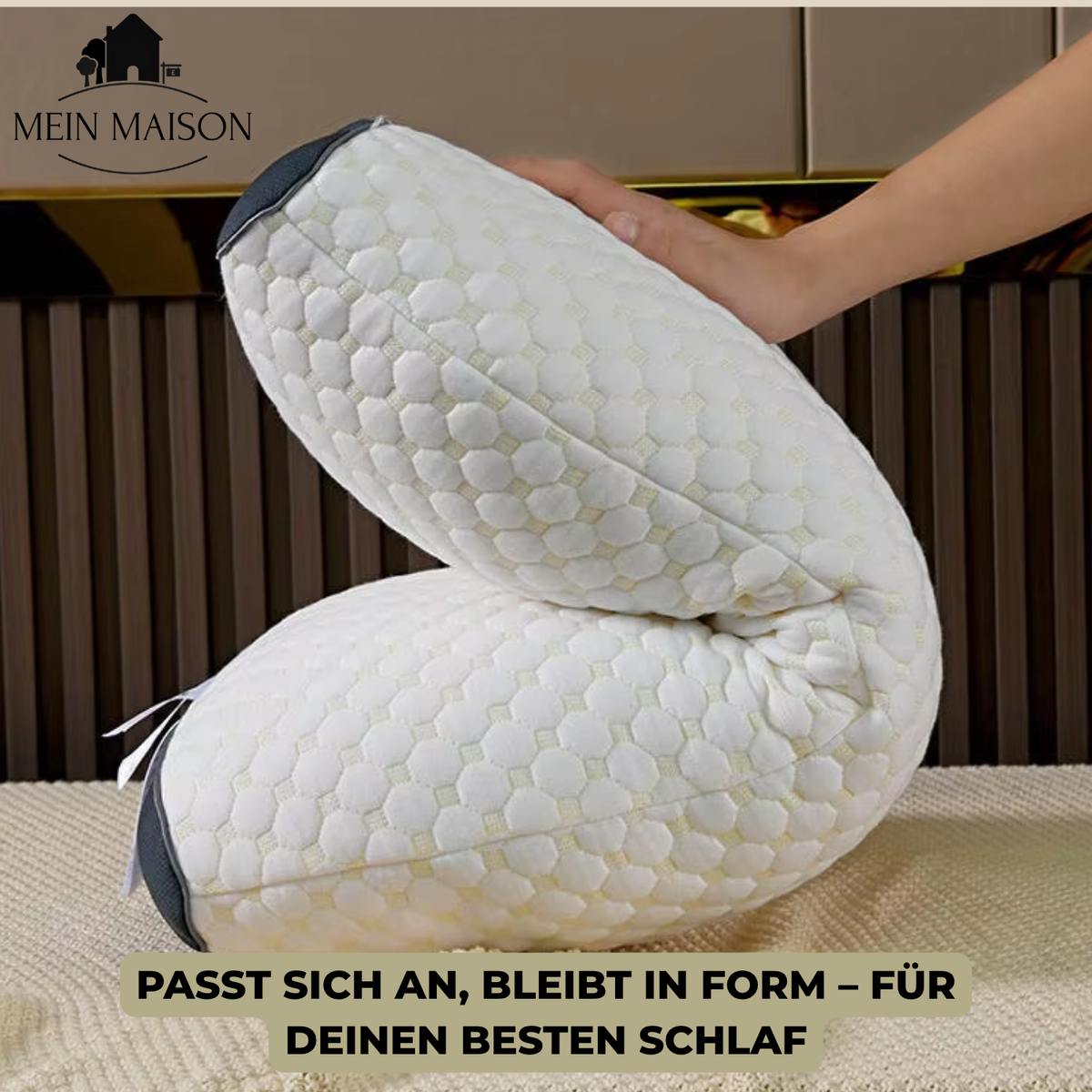 Ergonomic Contour Orthopedic Neck Pillow | Memory Foam | Breathable Design