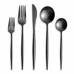 Minimalist Stainless Steel Flatware Set for Dining