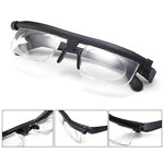 Focusable Reading Glasses for Unisex | Adjustable Zoom Lens | Black