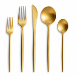 Minimalist Stainless Steel Flatware Set for Dining