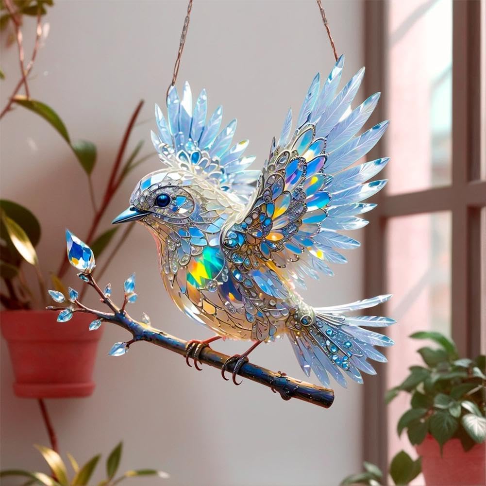 Crystal Bird Window Ornament – Sparkling Light Reflections for Your Home