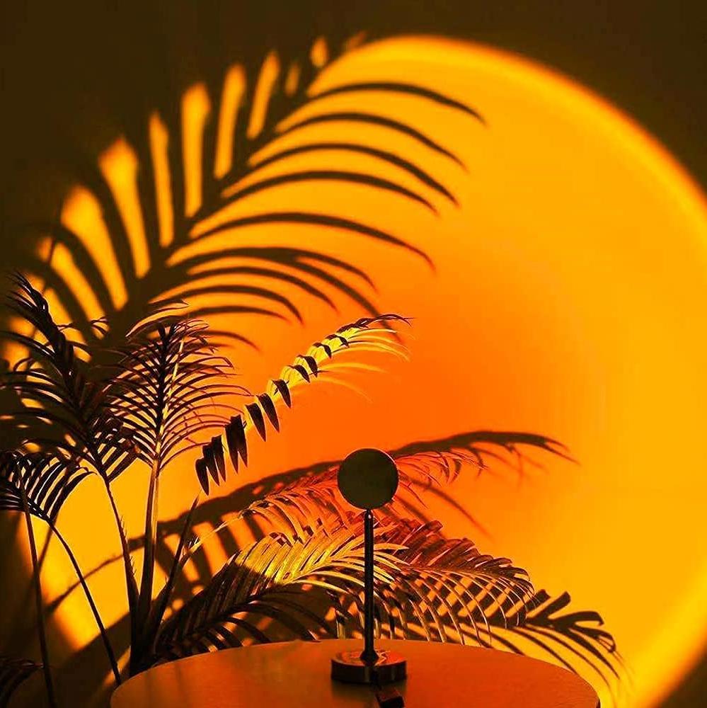 Stylish Projector Lamp with Sunset Effect for Living Spaces