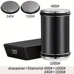 Dual Angle Sharpening Stone Set | Diamond Stone with Magnetic Holder | 15° & 20° Sharpening Angles | Suitable for Wood & Metal