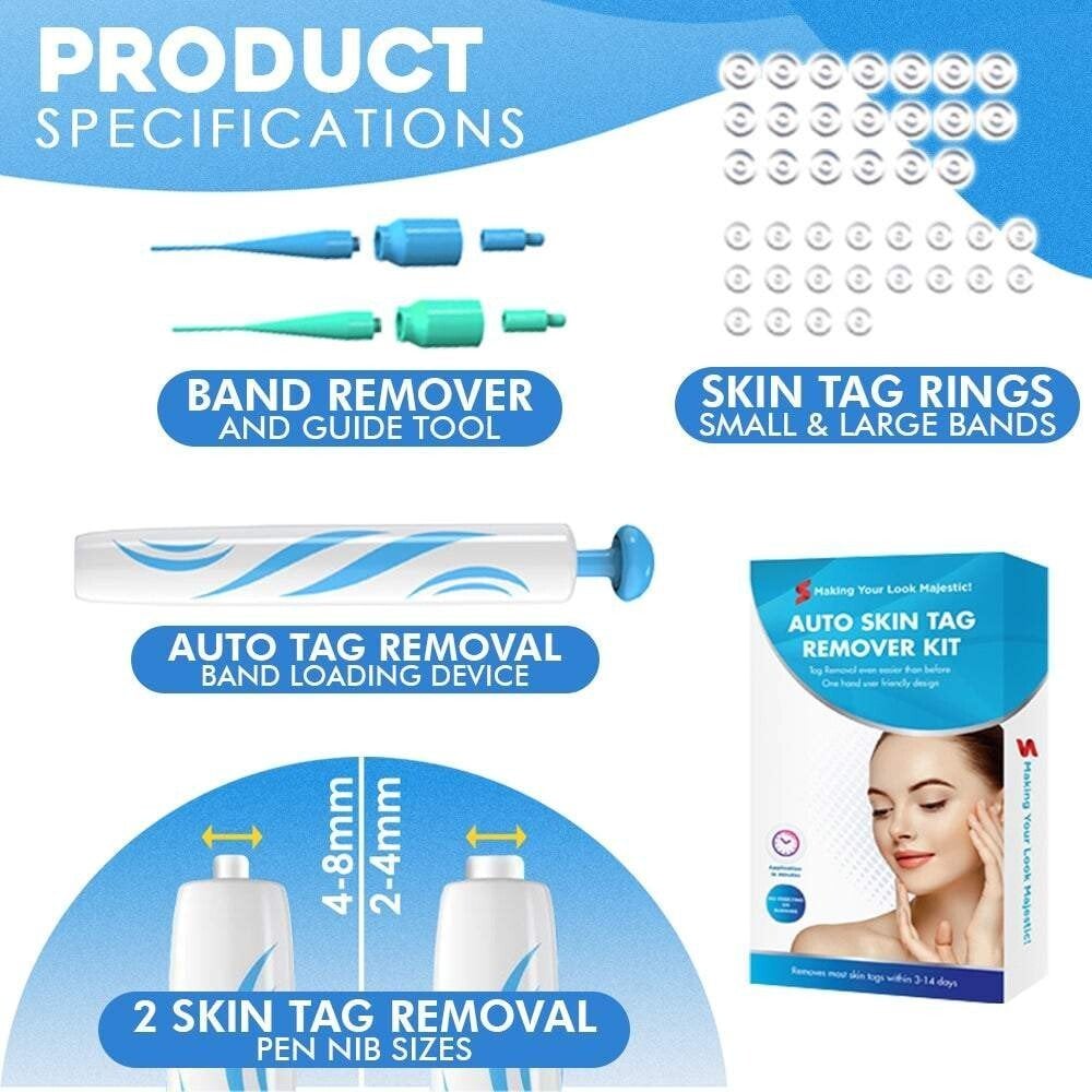 Auto-Tag Removal Kit | Pain-Free Application | Achieve Smooth & Even Skin