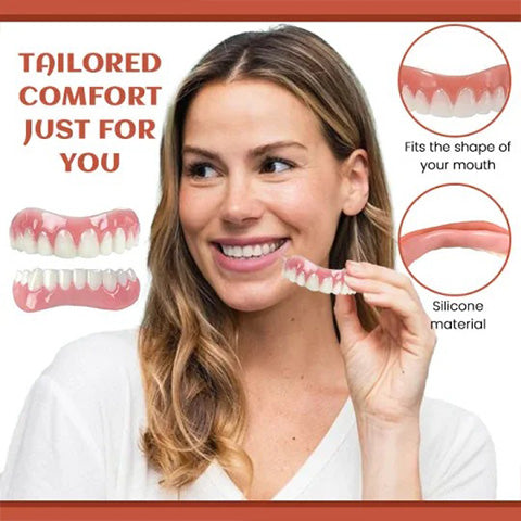 Flexible Silicone Prosthesis Adjustment Set | Comfortable Fit for Upper and Lower Jaw Prosthetics