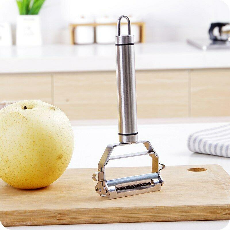 Precision Stainless Steel Multi-Use Vegetable Peeler and Julienne Slicer