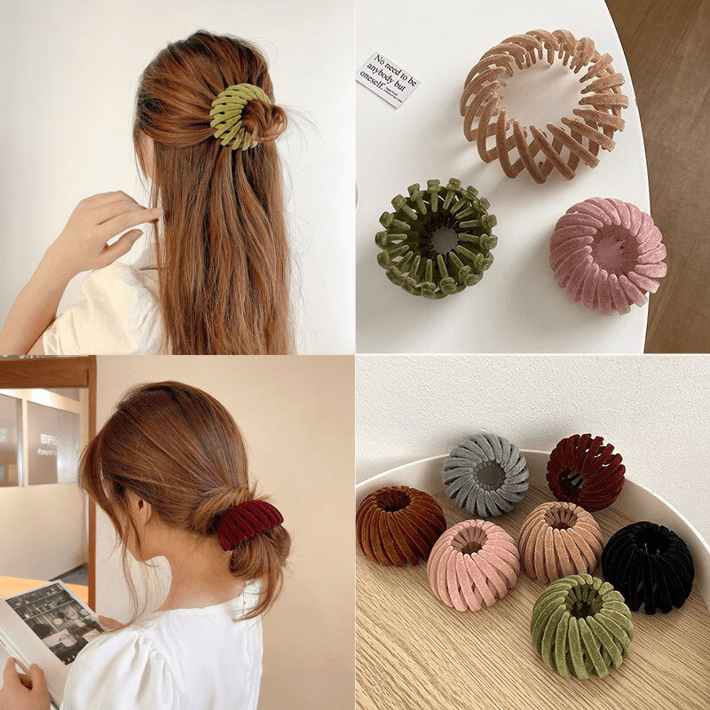 Matte Hair Clip in Nest Design | Stylish Accessory for Updos and Ponytails
