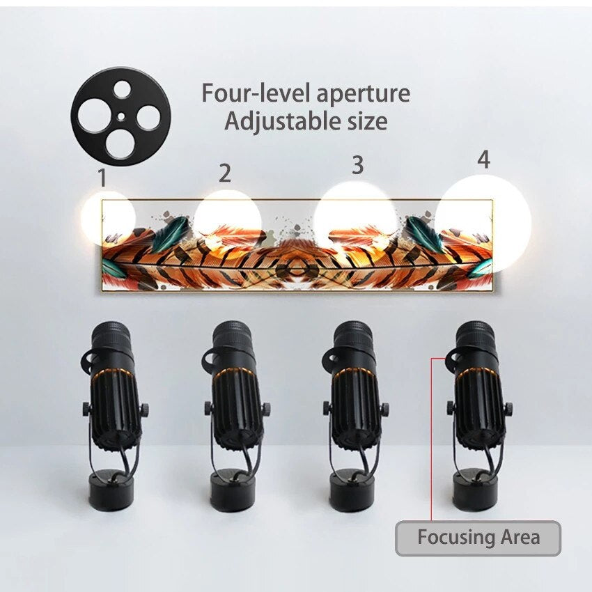 Adjustable LED Spotlight - Versatile Background Lighting