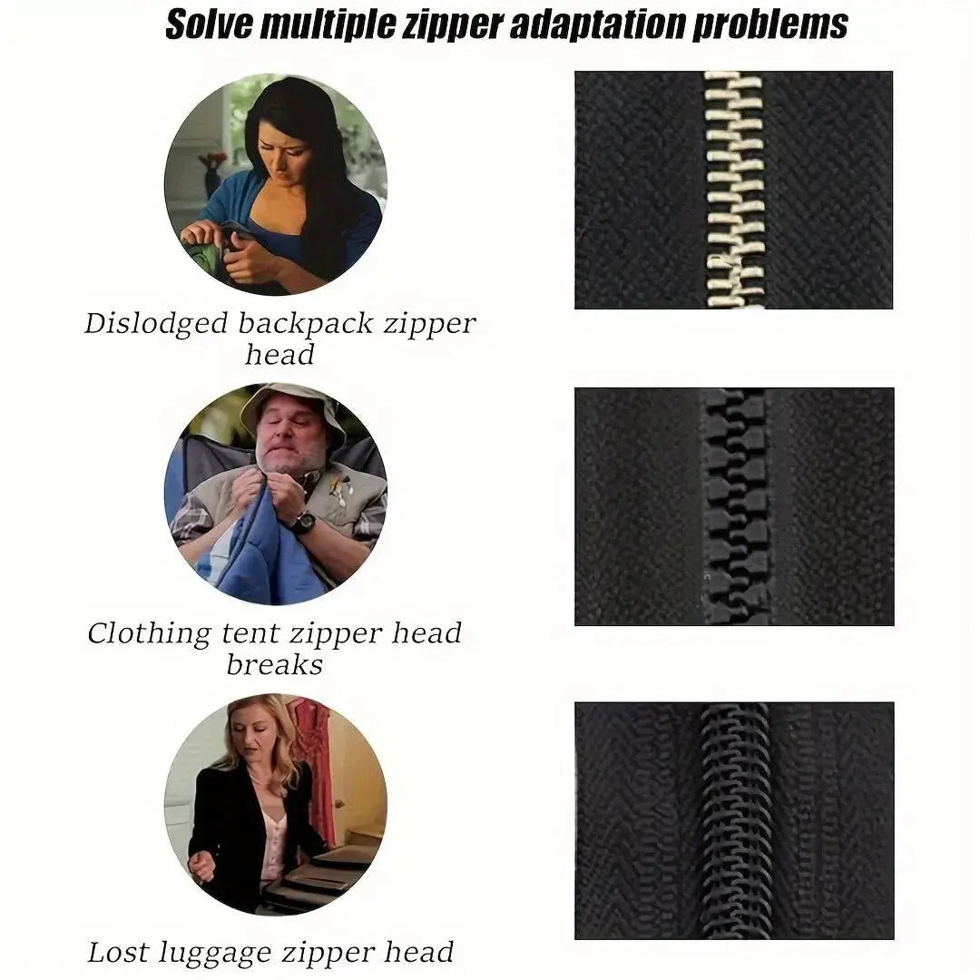 12-Pack Removable and Replaceable Zipper Sliders – Quick Fix Solution