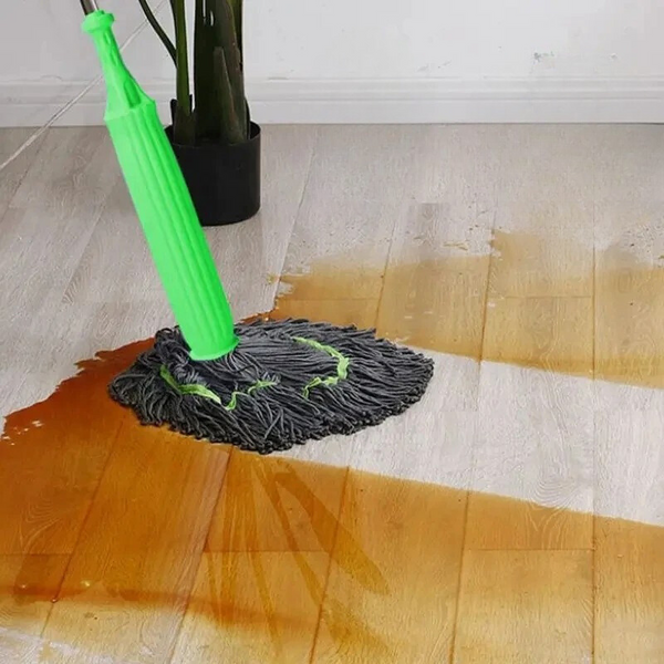 2-in-1 Mop with Built-in Wringer | Self-Draining Floor Mop for Tiles, Laminate, and Wood | Quick Drying Without Hand Use