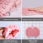 Silicone Foot Cleaner – Shower Massage Pad with Suction Cups & 500+ Bristles