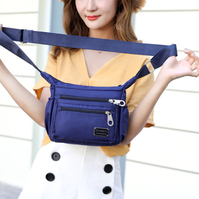Women's Water-Repellent Nylon Crossbody Bag | Versatile Shoulder Bag with Multiple Compartments