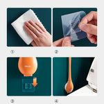 Contemporary Flexible Silicone Toilet Brush