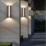 Modern Waterproof Black LED Outdoor Wall Light for Patios