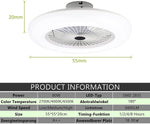 80W Ceiling Fan with Lighting and Remote Control