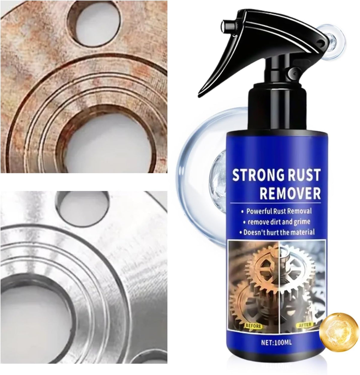 Rust Removal Spray – Eliminates Rust Effortlessly Without Scrubbing