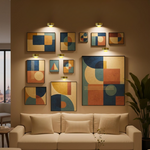 Remote-Controlled Wireless LED Picture Light – Magnetic, No Drilling, Available in Gold or Black