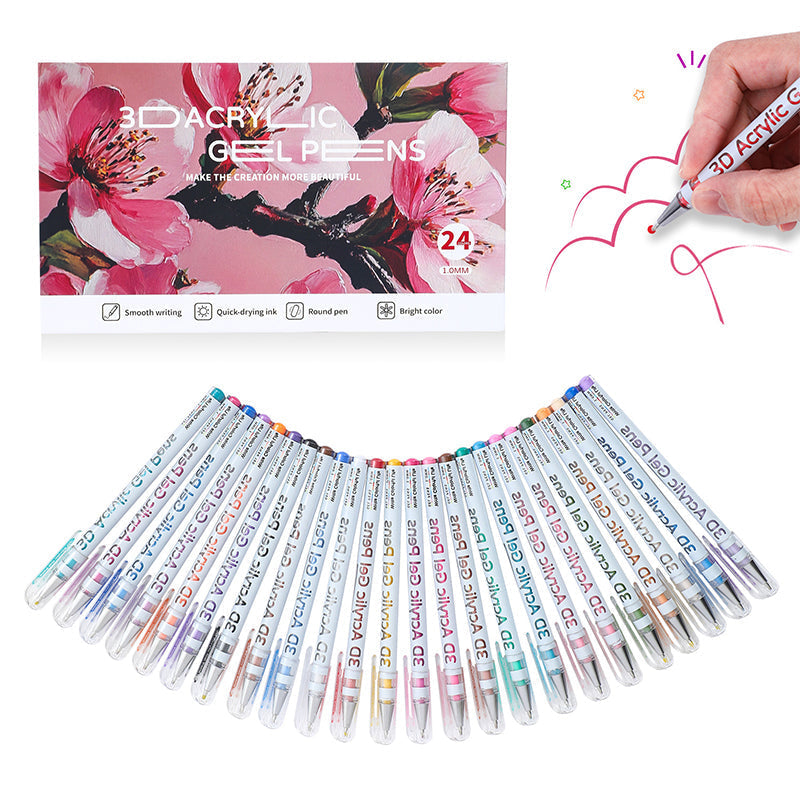 Vibrant Acrylic Gel Pens – 50% OFF