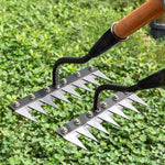 Garden Rake Made of Carbon Steel – Weed Remover, 5–8 Teeth, Sturdy & Rust-Free