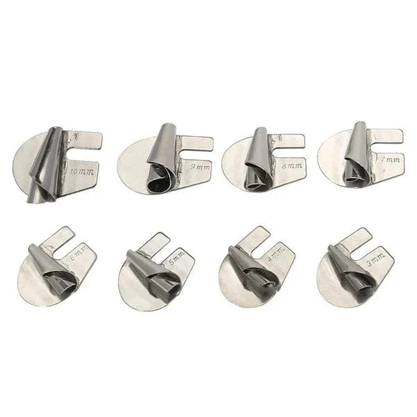8-Piece Hemming Foot Set for Rolled Hems | Accurate Hem Guidance for Sewing Machines | Suitable for Lightweight to Heavy Fabrics
