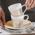 Stylish Coffee Mug with Mirror Effect | Creative Ceramic Mug with Reflection | Perfect for Home & Office