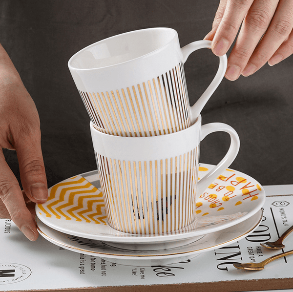 Stylish Coffee Mug with Mirror Effect | Creative Ceramic Mug with Reflection | Perfect for Home & Office