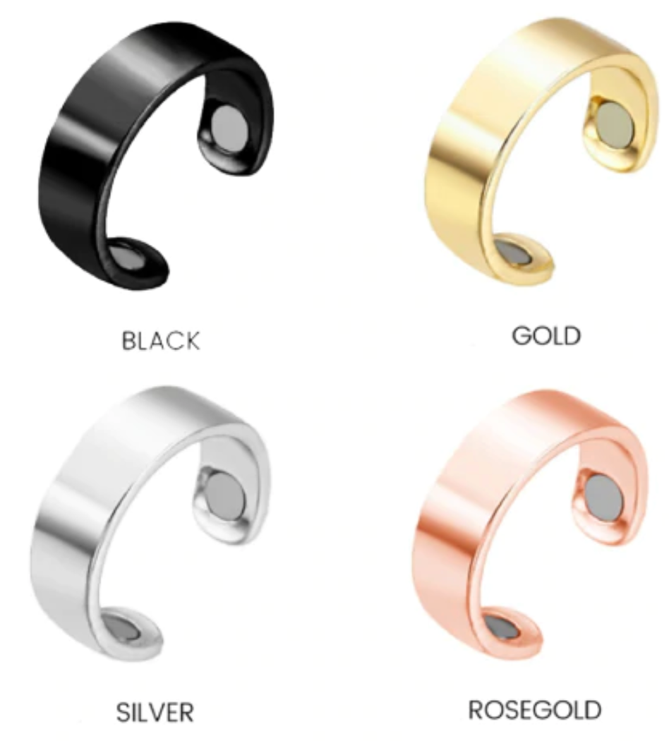 Magnetic Therapy Ring | Adjustable Wellness Support | Available in Multiple Colors