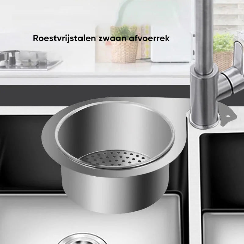 Swan-Shaped Stainless Steel Colander
