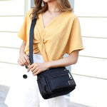 Women's Water-Repellent Nylon Crossbody Bag | Versatile Shoulder Bag with Multiple Compartments