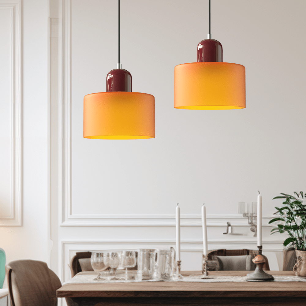 Bauhaus Style Pendant Light, Modern Design, Metal Finish, Ideal for Living Room
