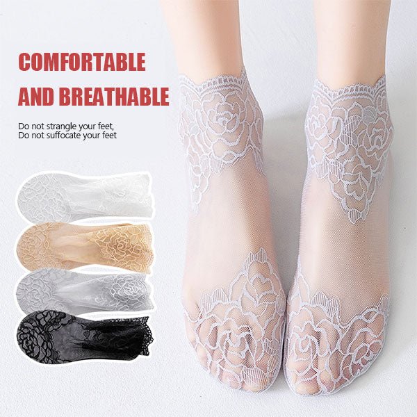50% Off | Invisible Lace Socks (Set of 4 Colors)