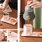 320ml Handbag Mug with Gold Rim | 50% OFF